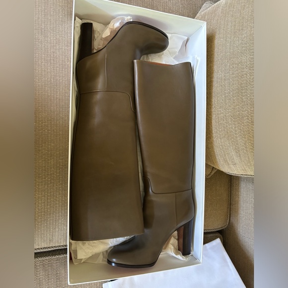 Old Celine - Phoebe Philo Era - Kaky - Green Leather Boots EU39 - Picture 4 of 8